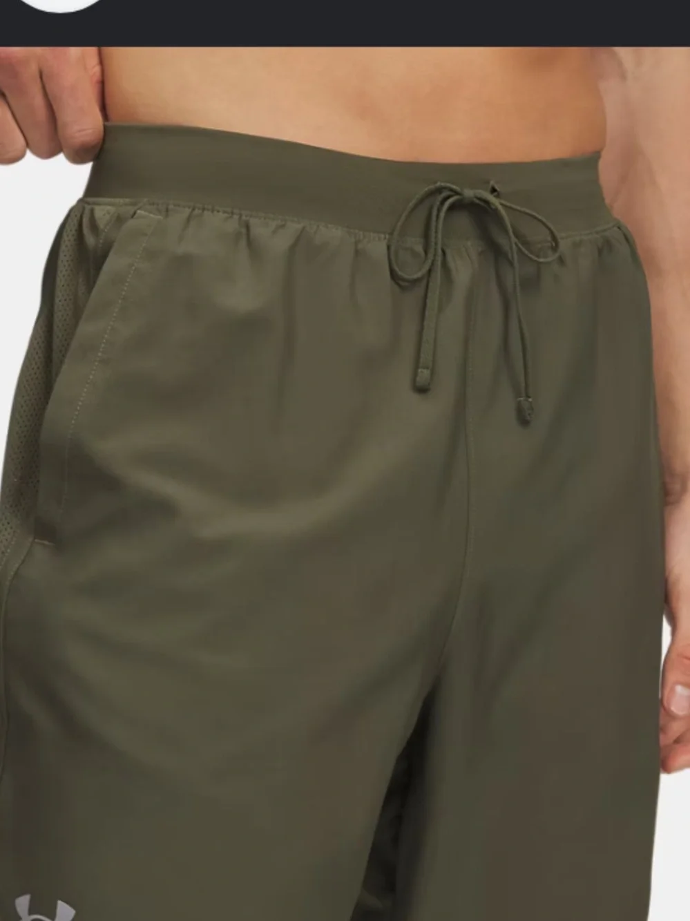 Under Armour Yellow and Olive Green Performance Shorts
